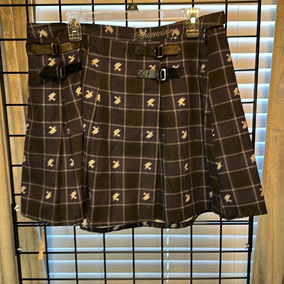 Harry Potter Ravenclaw Plaid Pleated Skirt - Picture 4 of 4